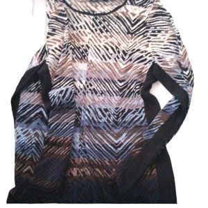 Nic+Zoe graphic all over print sweater